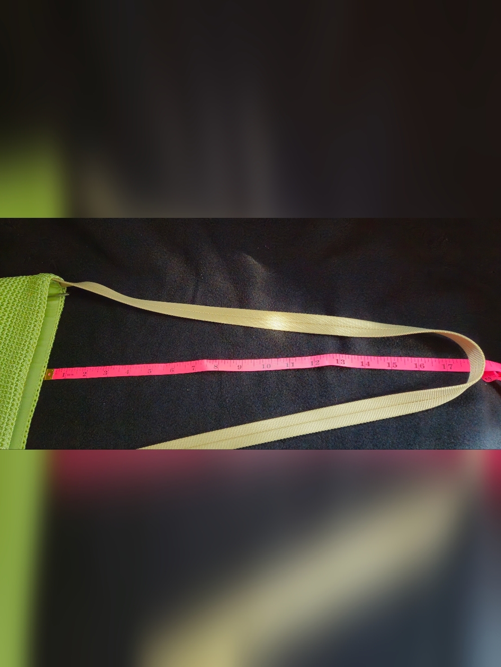 The Sak Lime Green Crochet Crossbody with Tan Strap - Picture 5 of 9